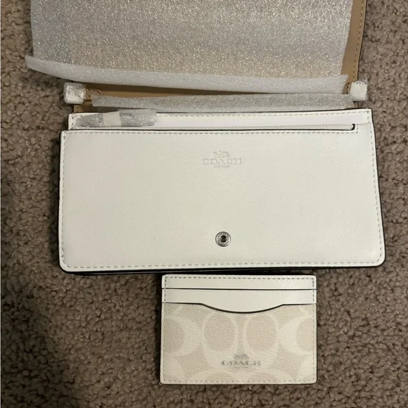 Coach Foldover Crossbody Card Case Set - Picture 4 of 9